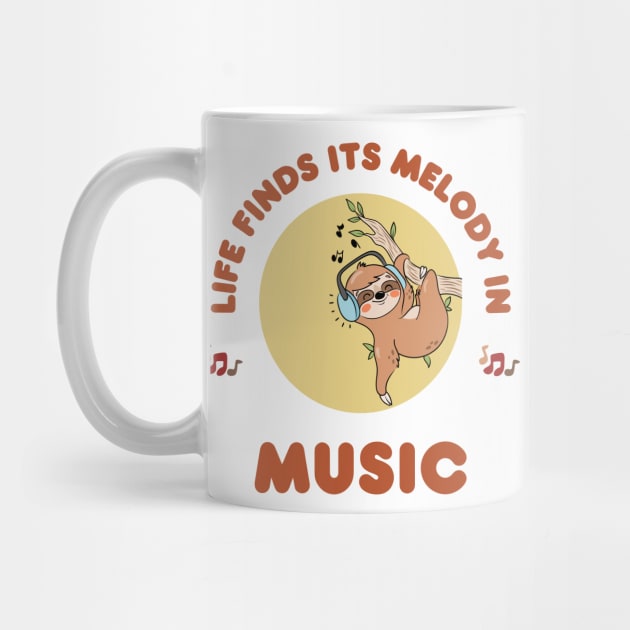 Life finds it's melody in music kawaii design by Syntax Wear